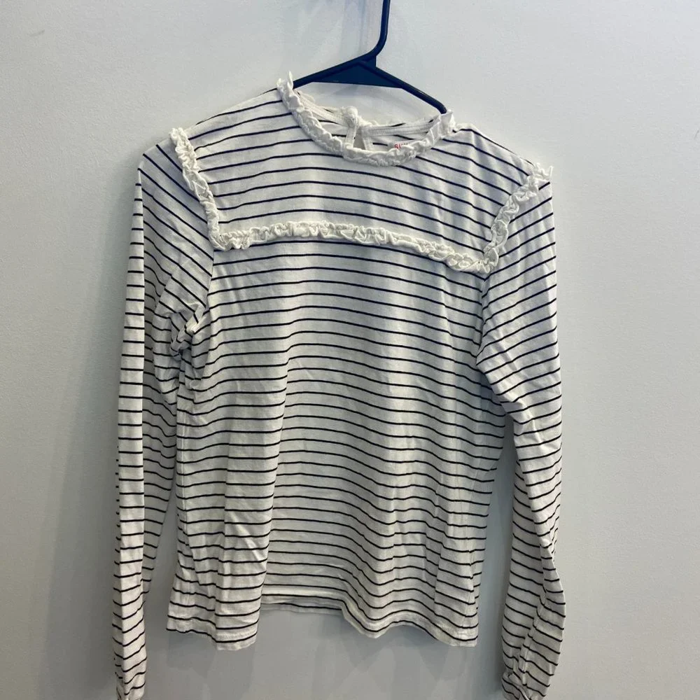 Sundry Size 1 Ruffle Bib Top - Picture 2 of 11